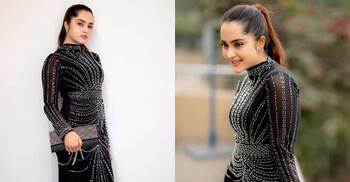 কালো বডিকনে নজরকাড়া কেয়া