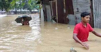 খাগড়াছড়িতে ভারী বর্ষণে প্লাবিত নিম্নাঞ্চল