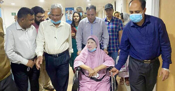 Khaleda admitted to hospital for health check-up