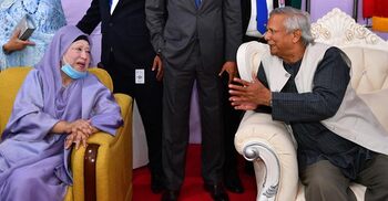 Khaleda at Senakunja event, Yunus says, ‘We’re happy and proud’