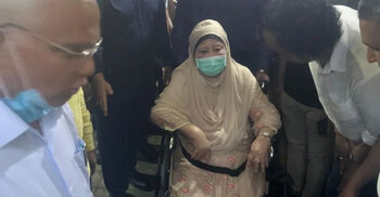 Khaleda at Evercare Hospital for health check-up