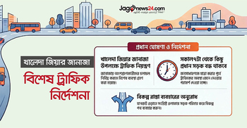 খালেদা জিয়ার জানাজা: বুধবার সকাল ৭টা থেকে বন্ধ থাকবে যেসব সড়ক