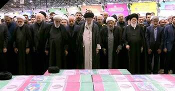 Huge crowds in Iran capital for president’s funeral