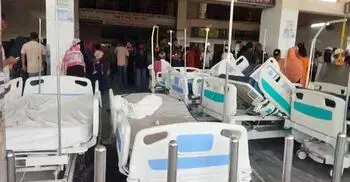 খুমেক হাসপাতালে ভয়াবহ আগুন
