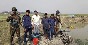 কিশোরগঞ্জে দুই ড্রেজার মালিকের জরিমানা