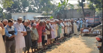 পাকুন্দিয়ায় দাফন হলেন নরসিংদীতে দেওয়াল ধসে নিহত বাবা-ছেলে