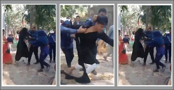 বোরকা পরে বালিকা বিদ্যালয়ে ঢুকে পুলিশের হাতে ধরা বালক