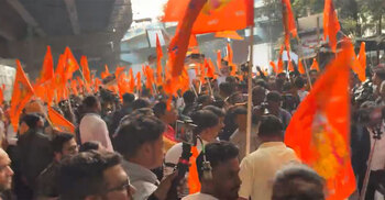 Saffron forces rally outside Bangladesh mission in Kolkata