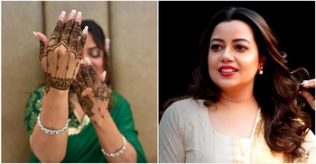 মেহেদিরাঙা হাতের ছবির রহস্য দূর করলেন কনা