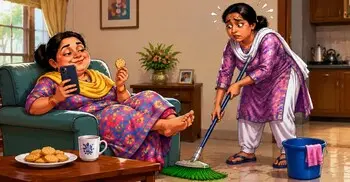 আজকের কৌতুক: বুয়া যখন ‘ঘরের মন্ত্রী’