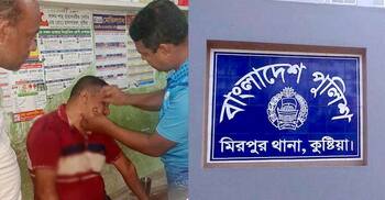 থানায় নেওয়ার পথে দুই পুলিশকে হাতুড়িপেটা করলো আসামি