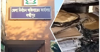 Election office torched in Lakshmipur