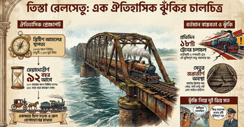৯২ বছর আগেই মেয়াদ শেষ তিস্তা রেলসেতুর, ঝুঁকি নিয়েই চলছে ট্রেন