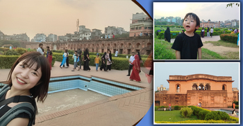 জাপানি মা-ছেলের চোখে লালবাগ কেল্লা