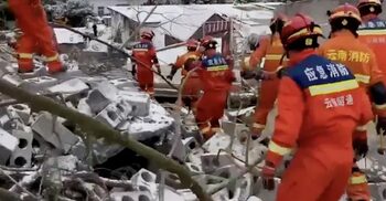 47 buried in southwest China landslide