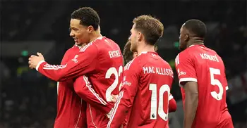 Liverpool hold on for chaotic win at nine-man Spurs