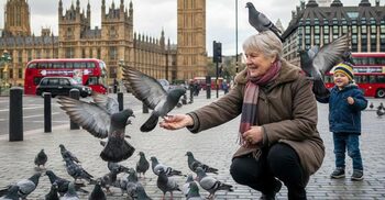 লন্ডনে কবুতরকে খাবার দেওয়ায় নারীকে ১০০ পাউন্ড জরিমানা