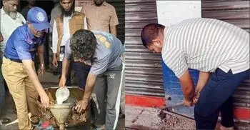 তালা ভেঙে তেল জব্দ, খোলাবাজারে বিক্রি