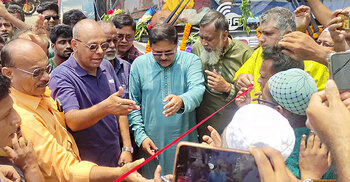১৫ বছর বন্ধ থাকার পর মাগুরা-নড়াইল বাস চলাচল চালু