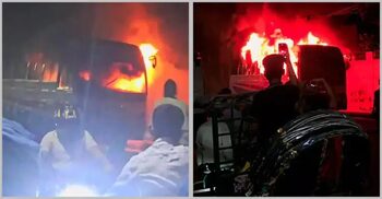 সূত্রাপুরে বাসে আগুন: সন্দেহভাজন একজন আটক