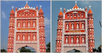 মাগুরায় নজর কেড়েছে ৯০ ফুট উচ্চতার তোরণ