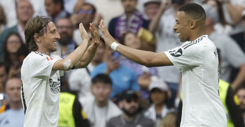 Mbappe double as Madrid wave goodbye to Ancelotti, Modric