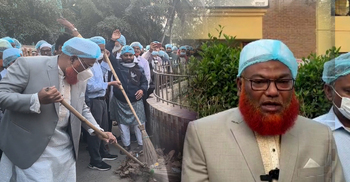 হাসপাতাল পরিচ্ছন্নতা অভিযান উদ্বোধন করলেন এমপি তাজউদ্দীন খান