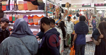 পাটজাত দেশি পণ্য কিনতে জেডিপিসি প্যাভিলিয়নে ভিড়