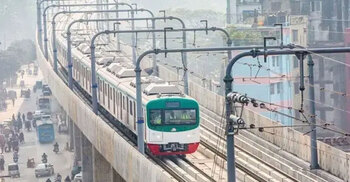 Drone lands on Dhaka metro rail line, halting service temporarily