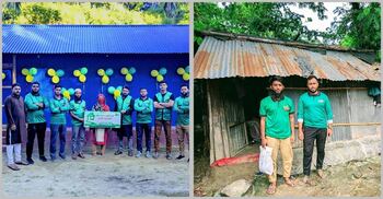 নতুন ঘরের স্বপ্ন পূরণ হলো বৃদ্ধ দম্পতির