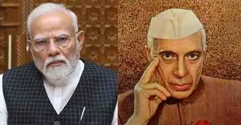 জিন্নাহকে সমর্থন জানিয়ে ‘বন্দে মাতরম’ এর বিরোধিতা করেছিলেন নেহরু: মোদী