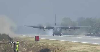 Aircraft carrying Modi lands on Assam highway