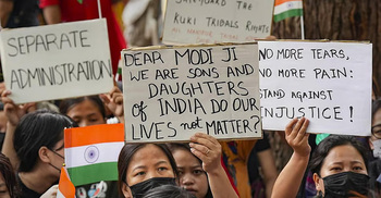 Kuki students warn of ‘deterrent action’ declare ‘black day’ as Modi visits Manipur