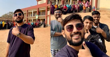 নওগাঁ থেকে মনোজ, ‘ভোটাধিকার প্রয়োগ করলাম’