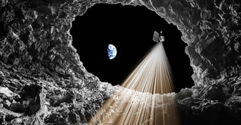 Underground cave found on moon