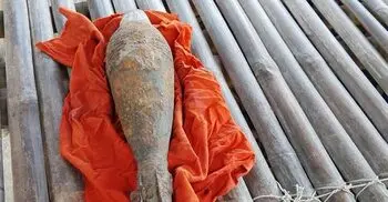 বুড়িমারীতে পাথরের ট্রাকে মর্টার শেলসদৃশ বস্তু