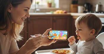 শিশুদের মোবাইল দেখিয়ে খাওয়ানোর ভয়াবহ ফল