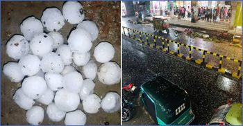 মৌলভীবাজারে শিলাবৃষ্টিতে ব্যাপক ক্ষয়ক্ষতির শঙ্কা