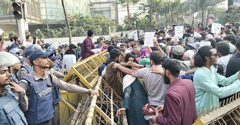 ইনকিলাব মঞ্চের কর্মীদের ওপর কোনো গুলি ছোঁড়েনি আইনশৃঙ্খলা বাহিনী