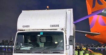 Cargo truck hits Boeing 737 at Mumbai airport