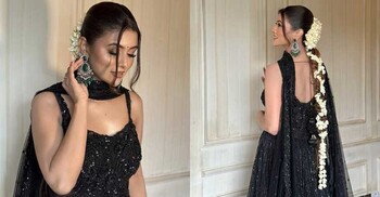 কালো আভায় নজর কাড়লেন টয়া