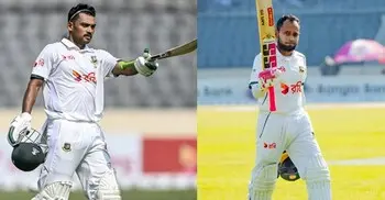 রেকর্ডগড়া সেঞ্চুরিতে মুশফিককে পেছনে ফেললেন অধিনায়ক শান্ত
