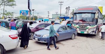 ৬ ঘণ্টা পর ঢাকা-ময়মনসিংহে যান চলাচল শুরু