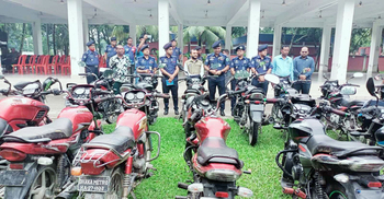 চুরির ১৬ বাইক উদ্ধার, গ্রেফতার ৮