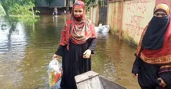 ৭ দিনেও ত্রাণ পাননি নূর নাহার