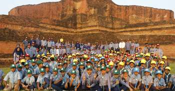 পাহাড়পুর বৌদ্ধবিহার প্রাঙ্গণে কাব স্কাউটদের মিলনমেলা