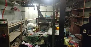 নারায়ণগঞ্জে গ্যাস লিকেজ থেকে আগুন