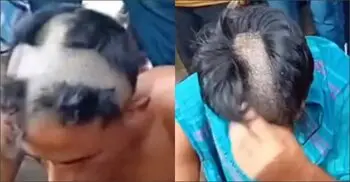 বিএনপি নেতার উপস্থিতিতে দুই যুবকের মাথা ন্যাড়া করার ভিডিও ভাইরাল