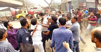 বালুর ঘাট দখলকে কেন্দ্র করে বিএনপির দু’পক্ষের সংঘর্ষ, আহত ৫