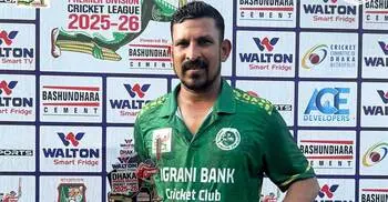 নাসিরের ঝোড়ো ব্যাটিং, মিঠুনের দুর্দান্ত সেঞ্চুরি